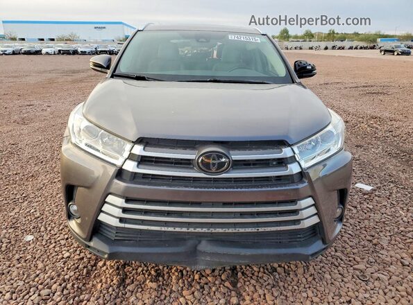 5TDJZRFH0JS542497 2018 TOYOTA HIGHLANDER Gray Widok z przodu