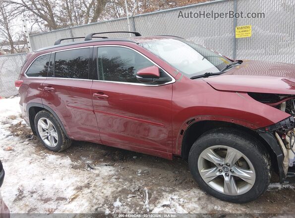 5TDJZRFH2HS421657 2017 TOYOTA HIGHLANDER Темно-бордовый Панорамный вид салона 360°
