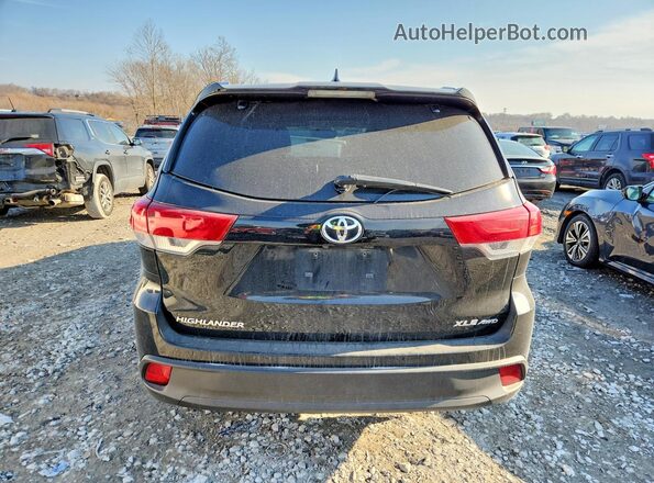 5TDJZRFH3KS586219 2019 TOYOTA HIGHLANDER Черный Вид сзади