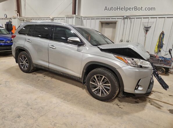 5TDJZRFH5KS568367 2019 TOYOTA HIGHLANDER Gray Przód prawy