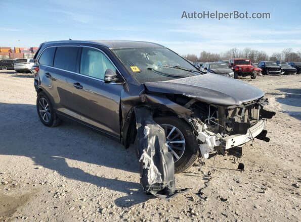 5TDJZRFH8JS531652 2018 TOYOTA HIGHLANDER Black Front right