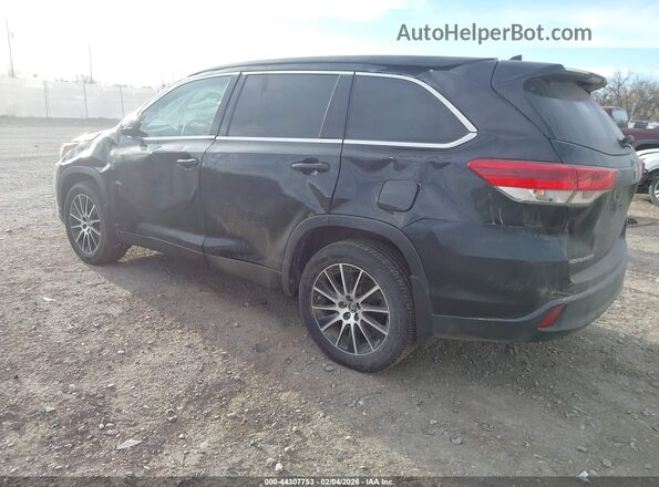 5TDJZRFH8JS541744 2018 TOYOTA HIGHLANDER Black უკანა მარცხენა