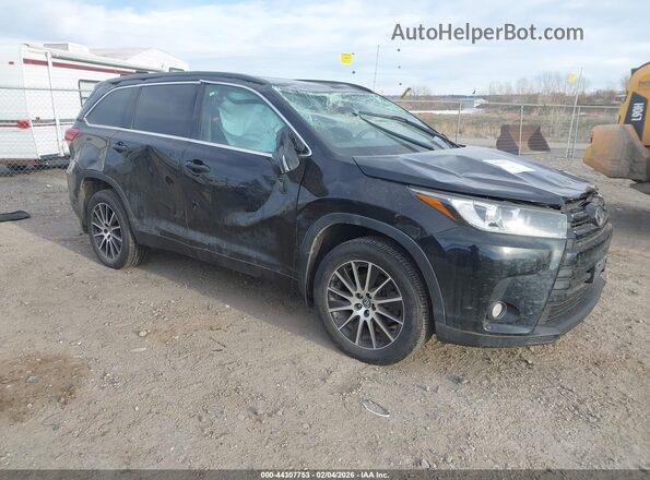 5TDJZRFH8JS541744 2018 TOYOTA HIGHLANDER Black წინა მარჯვენა
