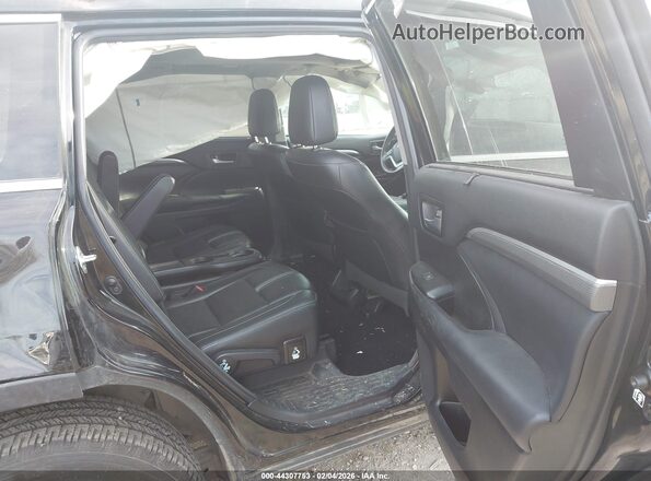 5TDJZRFH8JS541744 2018 TOYOTA HIGHLANDER Black VIN კოდის სტიკერის ხედი