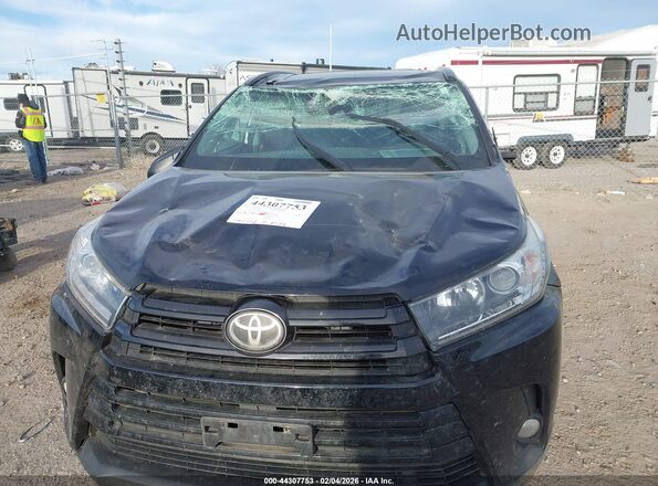 5TDJZRFH8JS541744 2018 TOYOTA HIGHLANDER Black წინა ხედი