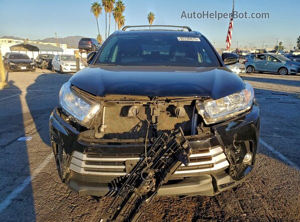 5TDJZRFH8KS718696 2019 TOYOTA HIGHLANDER Black Widok z przodu