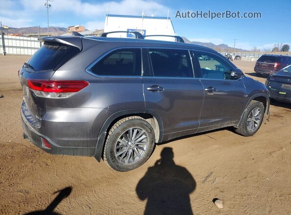 5TDJZRFH9HS474632 2017 TOYOTA HIGHLANDER Charcoal უკანა მარჯვენა