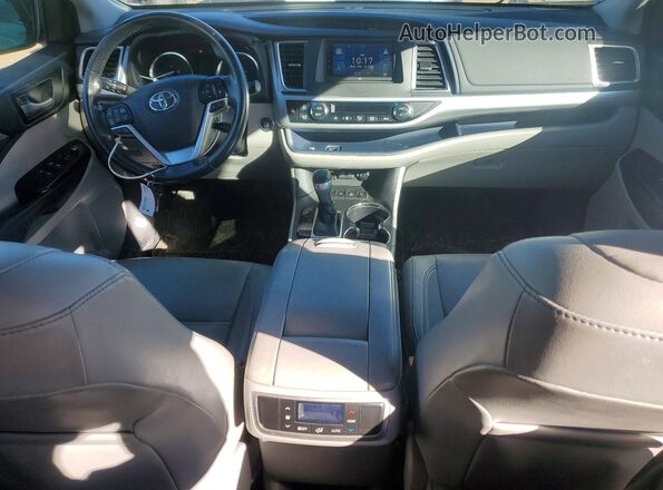 5TDJZRFH9HS474632 2017 TOYOTA HIGHLANDER Charcoal წინა პანელის ხედი