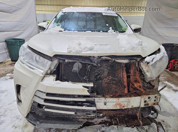 5TDJZRFH9JS526931 2018 TOYOTA HIGHLANDER White წინა ხედი