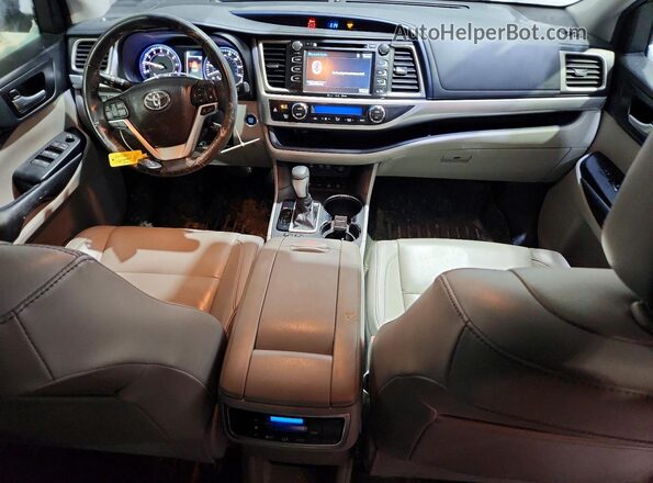 5TDJZRFH9JS526931 2018 TOYOTA HIGHLANDER White წინა პანელის ხედი