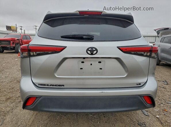 5TDKDRAH3PS502868 2023 TOYOTA HIGHLANDER Silver Вид ззаду