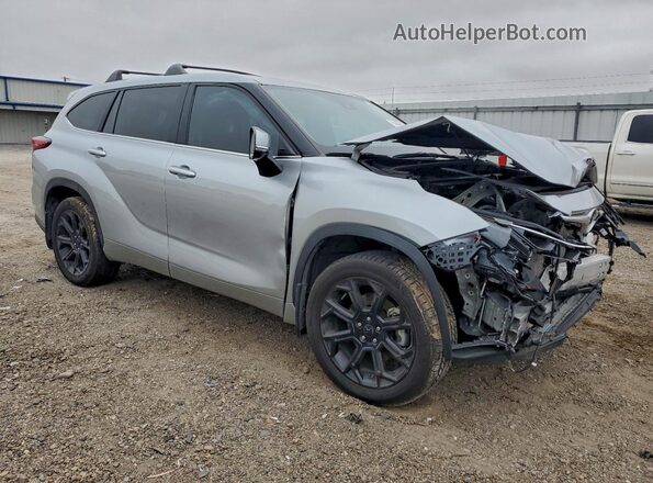 5TDKDRAH3PS502868 2023 TOYOTA HIGHLANDER Silver Передня права чверть