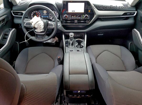 5TDKDRAH3PS502868 2023 TOYOTA HIGHLANDER Silver Вид панелі приладів