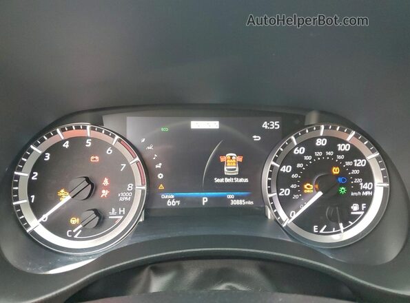 5TDKDRAH3PS502868 2023 TOYOTA HIGHLANDER Silver Вид щитка приладів