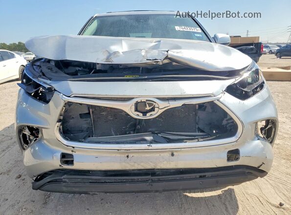 5TDKDRAH3PS502868 2023 TOYOTA HIGHLANDER Silver Вид спереду