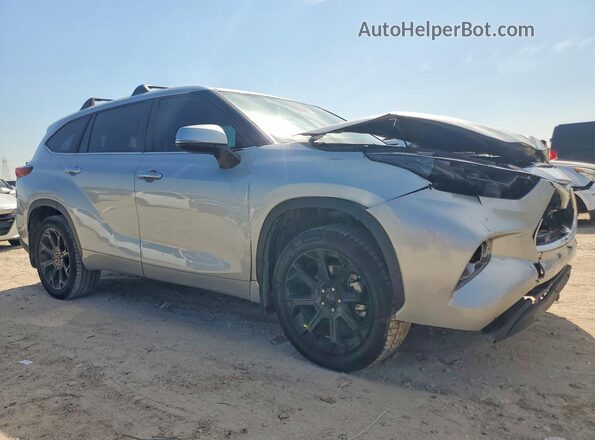 5TDKDRAH3PS502868 2023 TOYOTA HIGHLANDER Silver Передня права чверть