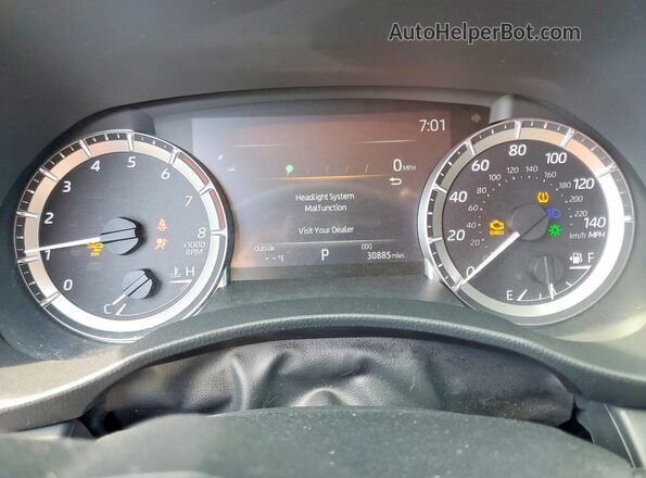 5TDKDRAH3PS502868 2023 TOYOTA HIGHLANDER Silver Вид щитка приладів