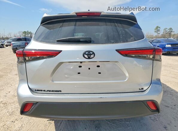 5TDKDRAH3PS502868 2023 TOYOTA HIGHLANDER Silver Вид ззаду