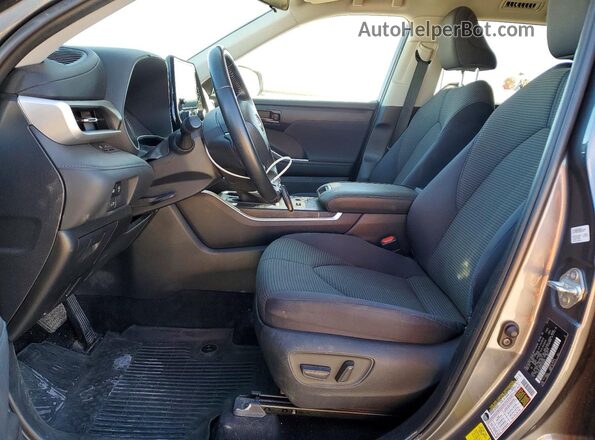 5TDKDRAH8PS504907 2023 TOYOTA HIGHLANDER Угольный Вид салона спереди