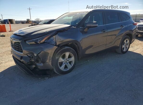 5TDKDRAH8PS504907 2023 TOYOTA HIGHLANDER Угольный Передняя левая четверть