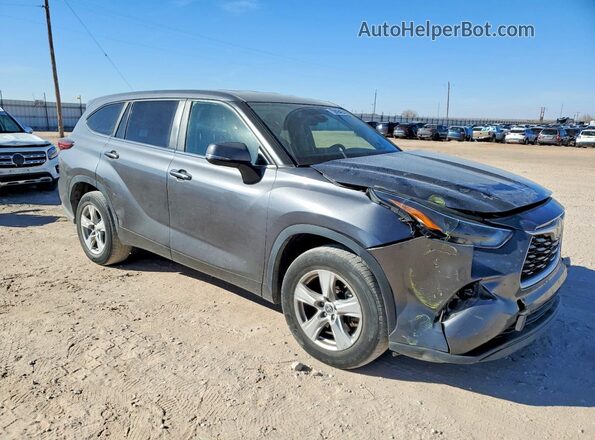 5TDKDRAH8PS504907 2023 TOYOTA HIGHLANDER Угольный Передняя правая четверть