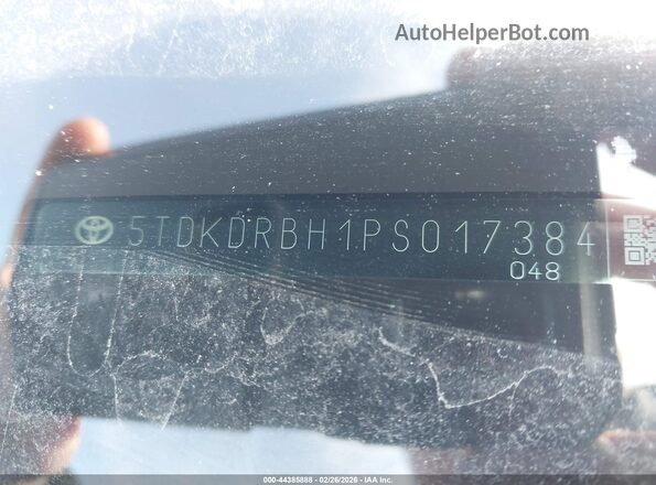 5TDKDRBH1PS017384 2023 TOYOTA LE Blue 