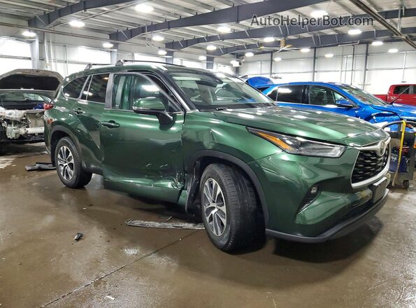 5TDKDRBH1PS506884 2023 TOYOTA HIGHLANDER Зеленый Передняя правая четверть