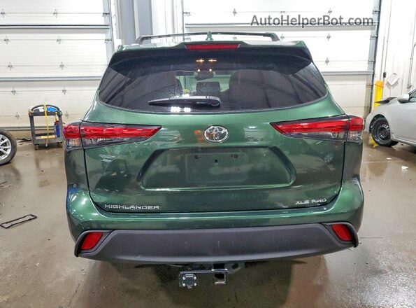 5TDKDRBH1PS506884 2023 TOYOTA HIGHLANDER Зеленый Вид сзади