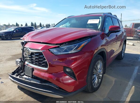 5TDKDRBH4RS548761 2024 TOYOTA HIGHLANDER Красный Передняя левая четверть