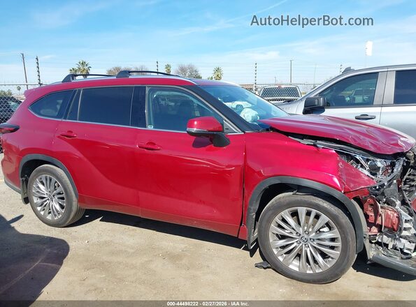 5TDKDRBH4RS548761 2024 TOYOTA HIGHLANDER Красный Панорамный вид салона 360°