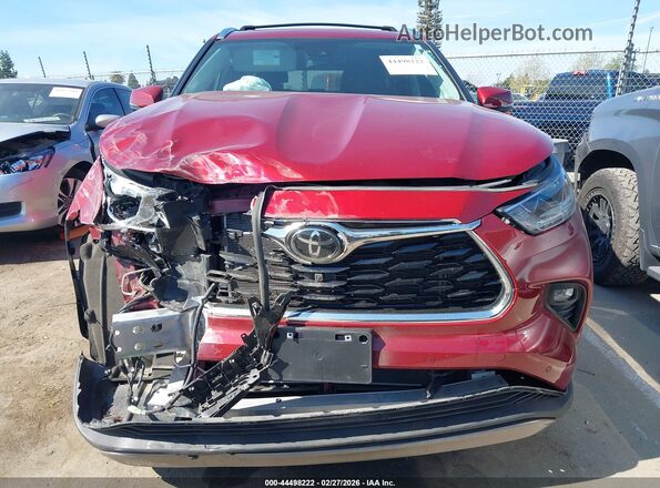 5TDKDRBH4RS548761 2024 TOYOTA HIGHLANDER Красный Вид задней части салона