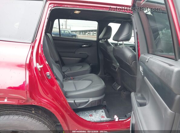 5TDKDRBH5SS591575 2025 TOYOTA HIGHLANDER Red Vista de la etiqueta del VIN