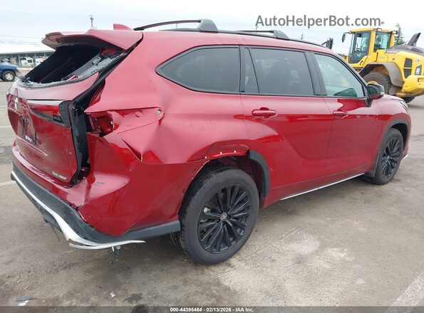 5TDKDRBH5SS591575 2025 TOYOTA HIGHLANDER Red Trasero derecho
