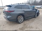 2025 Toyota Highlander Platinum Серый vin: 5TDKDRBH6SS592069