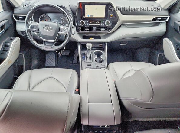 5TDKDRBH7PS009872 2023 TOYOTA HIGHLANDER Серый Вид панели приборов