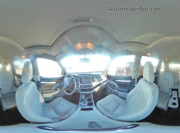 5TDKKRFH2GS148209 2016 TOYOTA HIGHLANDER Синий Панорамный вид салона 360°
