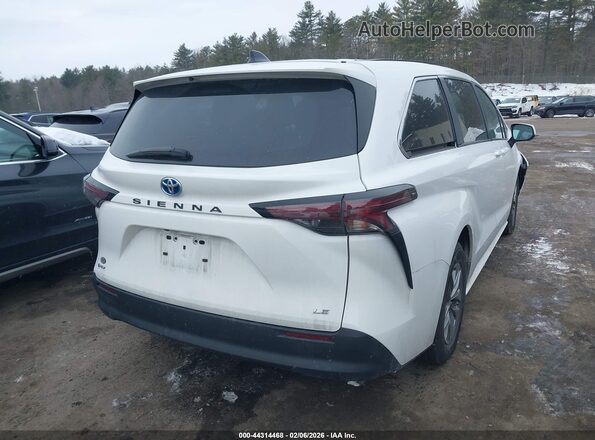 5TDKRKEC6SS239310 2025 TOYOTA LE Белый Задняя правая четверть