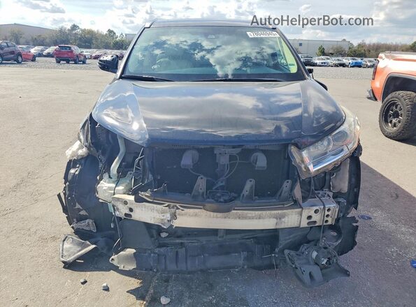 5TDKZRFH3HS525529 2017 TOYOTA HIGHLANDER Черный Вид спереди