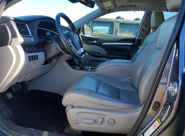 5TDKZRFH7JS260197 2018 TOYOTA HIGHLANDER Blue Front interior view