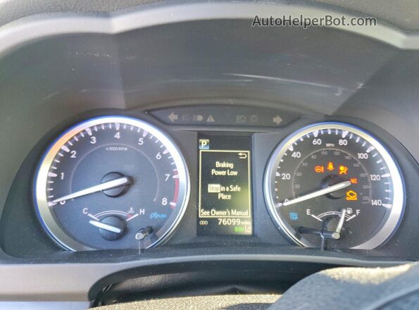 5TDKZRFH9KS343938 2019 TOYOTA HIGHLANDER Серый Вид щитка приборов