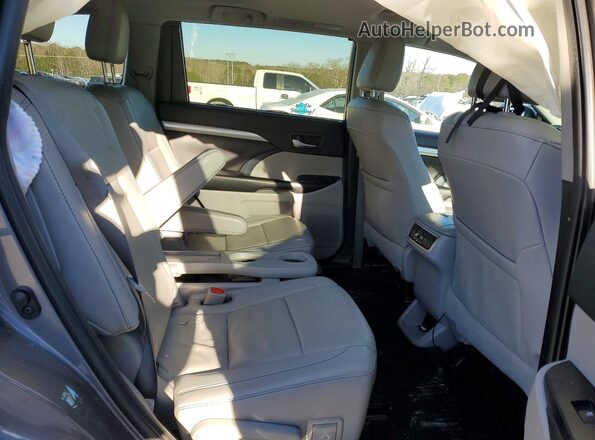 5TDKZRFH9KS343938 2019 TOYOTA HIGHLANDER Серый Вид задних сидений