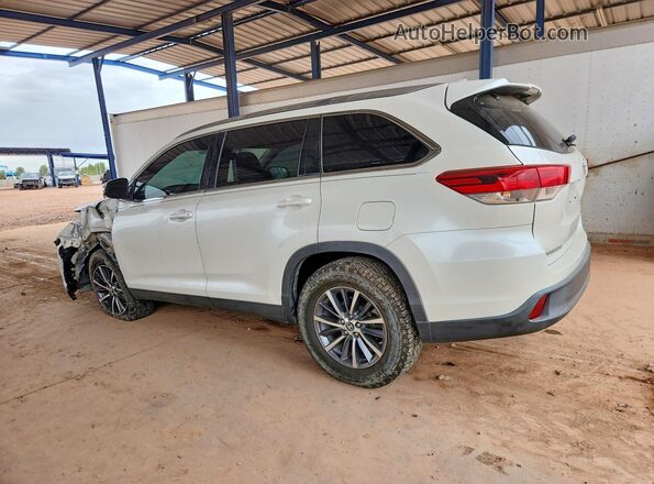 5TDKZRFH9KS568344 2019 TOYOTA HIGHLANDER White Հետևի ձախ