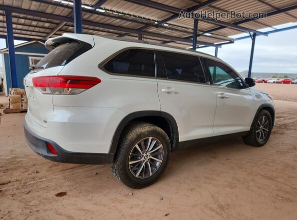5TDKZRFH9KS568344 2019 TOYOTA HIGHLANDER White Հետևի աջ