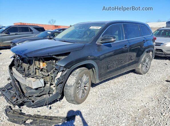 5TDKZRFHXHS523700 2017 TOYOTA HIGHLANDER Черный Передняя левая четверть