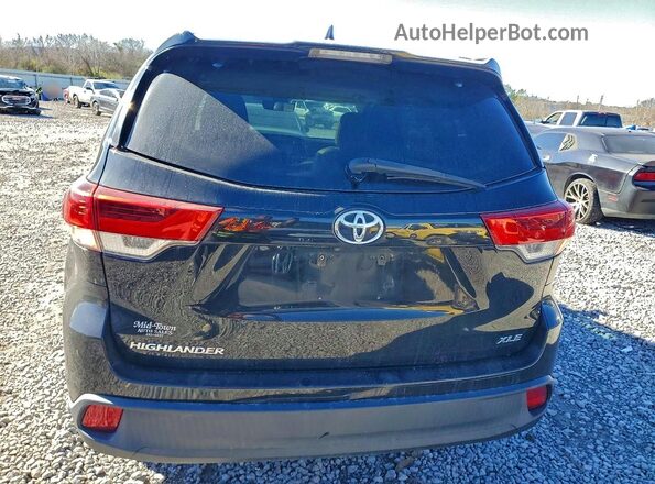 5TDKZRFHXHS523700 2017 TOYOTA HIGHLANDER Черный Вид сзади