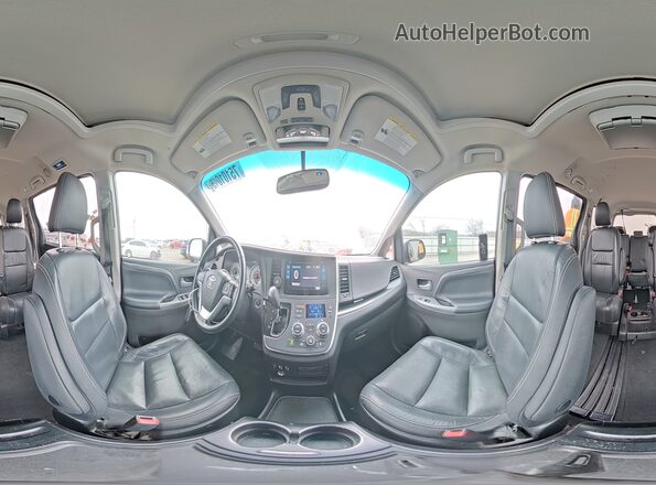 5TDXK3DC1GS711339 2016 TOYOTA SIENNA Серебряный Панорамный вид салона 360°
