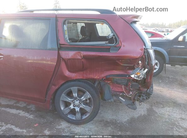 5TDXK3DC1GS754823 2016 TOYOTA SIENNA Темно-бордовый Вид спереди