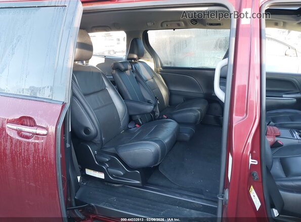 5TDXK3DC1GS754823 2016 TOYOTA SIENNA Темно-бордовый Вид наклейки с VIN-кодом