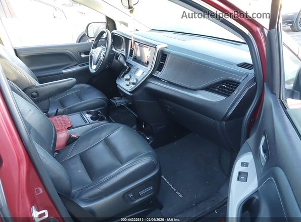 5TDXK3DC1GS754823 2016 TOYOTA SIENNA Темно-бордовый Вид салона спереди
