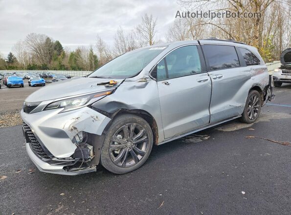 5TDXRKEC0PS170434 2023 TOYOTA SIENNA Silver წინა მარცხენა ხედი სამი მეოთხედიდან